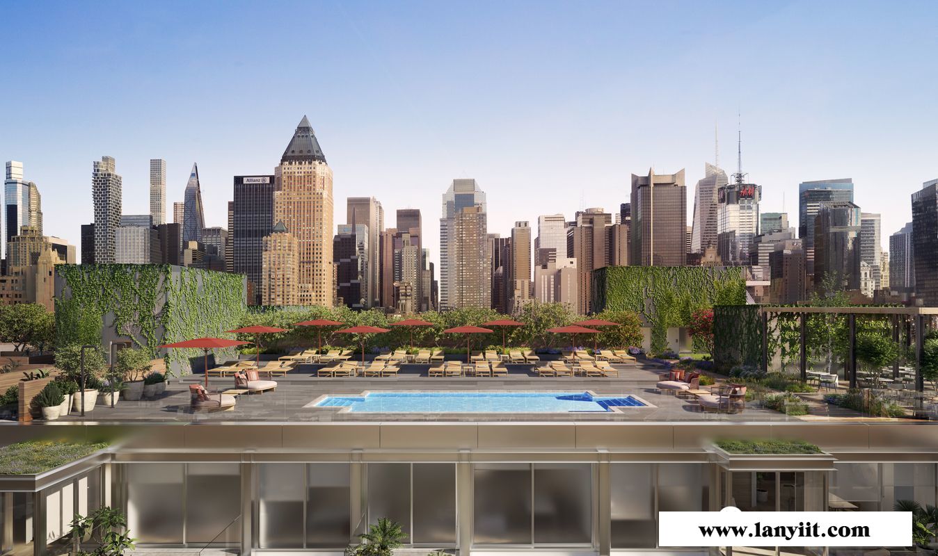 曼哈顿中城西新楼盘推荐：91万起！ 哈德逊河景豪华公寓 全玻璃覆盖的通透“云”屋(图24)